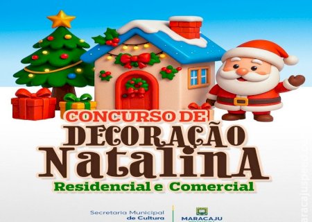 Maracaju lança concurso de decoração natalina com premiação em descontos no IPTU