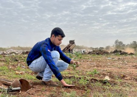 Jovens transformam lixão em floresta urbana com apoio do Senar/MS em Ponta Porã