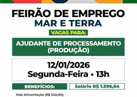 Prefeitura de Itaporã realiza Feirão de Emprego Mar e Terra na próxima segunda-feira