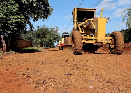 Dourados - Obras de cascalhamento resgata a mobilidade na Campina Verde