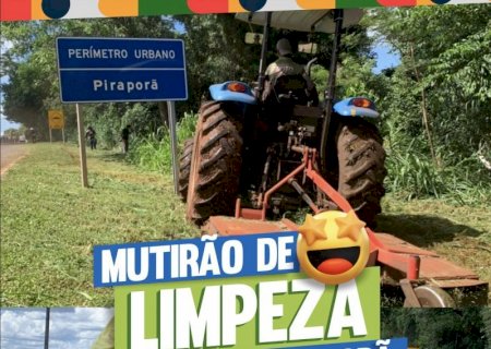 Mutirão de limpeza garante mais qualidade de vida aos moradores de Piraporã