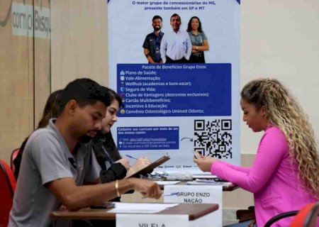 Semana começa com 4,4 mil vagas de emprego em MS