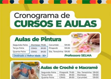 Cursos e atividades promovem saúde e socialização da população em Itaporã