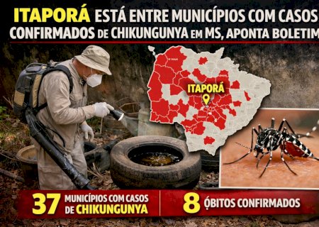 Itaporã está entre municípios com casos confirmados de chikungunya em MS, aponta boletim