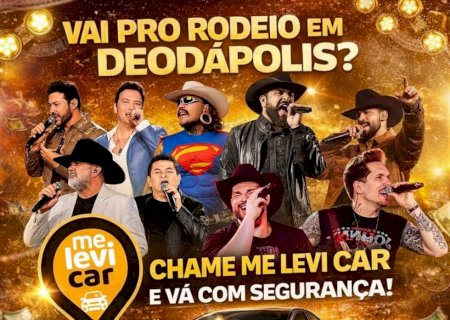 Vai pro rodeio e shows em Deodápolis?, o motorista da rodada é o Me Levi Car, veja como baixar o App