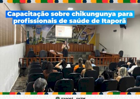 Dra. Andyane Freitas Tetila, infectologista do HU-UFGD, realiza capacitação sobre chikungunya para profissionais de saúd