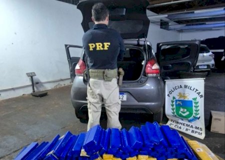 Paulista é flagrado com mais de 200kg de maconha em veículo