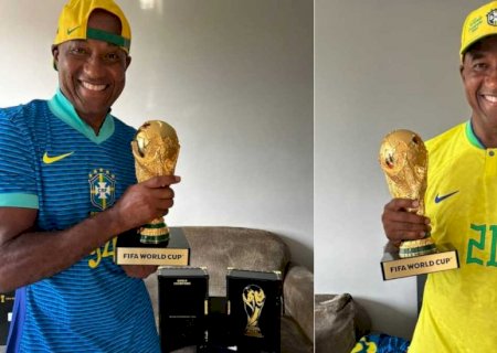 Campeão da Copa de 1994, Viola participa de troca de figurinhas do álbum da Copa em Campo Grande