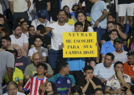 Foi ao jogo do Santos na fronteira? Fotos mostram torcida em peso para ver Neymar e companhia