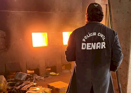 Mais de 9 toneladas de maconha e cocaína são incineradas na Capital