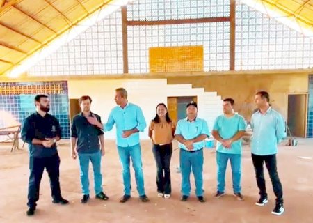 Com recursos próprios, gestão Tiago Carbonaro retoma obra abandonada desde 2014 em Itaporã (Vídeo)