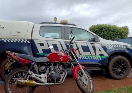 Rio Brilhante: moto do “Ramm Damm Damm” vai para o pátio após motociclista fugir da PM depois de manobras perigosas