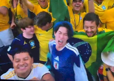 Torcedor japonês viraliza com "piti fake" após vitória do Brasil; veja vídeo