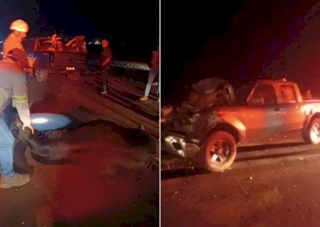 Rio Brilhante - Caminhonete colide e mata seis vacas que estavam em rodovia