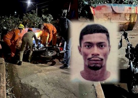 Rio Brilhante - Motociclista bate contra caçamba de entulhos e morre