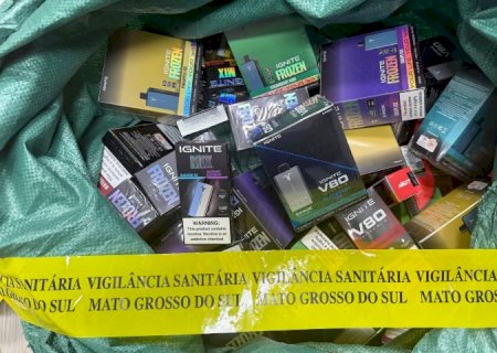 Vigilância apreende medicamentos irregulares e vapes em transportadora da Capital