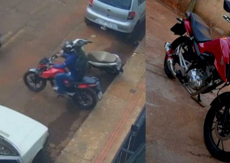 Bandidos agem em plena luz do dia e furtam moto em menos de 30 segundos