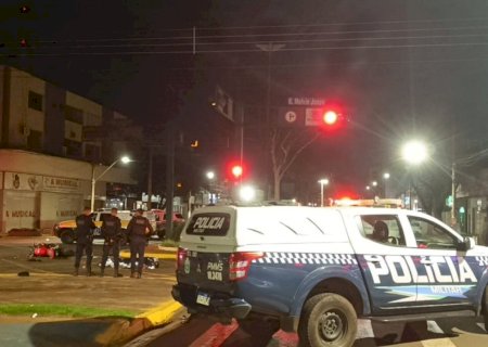 Colisão na região central de Dourados termina com m#rte de motociclista 