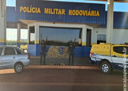 Maracaju: BPMRv apreende mais de meia tonelada de drogas na MS-162 após perseguição