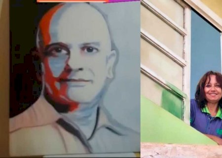 Aos 51 anos, agente de limpeza rompe barreiras e vive o sonho de ser artista visual