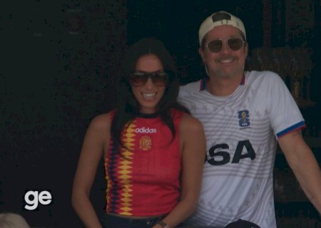 De família espanhola, noiva de Brad Pitt sofre no estádio; veja reações