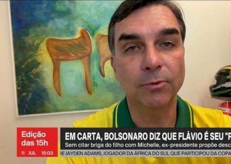 Em carta, Bolsonaro diz que Flávio é seu 'porta-voz' e pede pra deixar 'de lado diferenças', sem citar briga do filho com Michelle