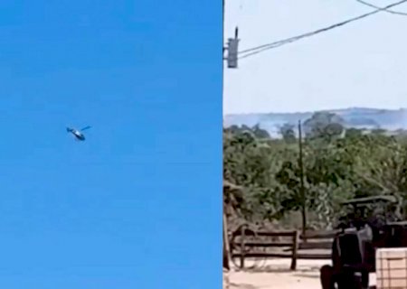 Avião suspeito de transportar ilícitos é interceptado em fazenda de MS (vídeo)