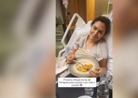 Michelle Bolsonaro publica foto internada em leito de hospital