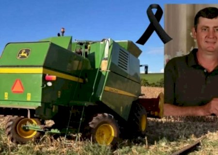 Agricultor leva choque enquanto fazia manutenção de colheitadeira e morre em Itaquiraí