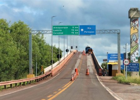 Tráfego da ponte sobre o rio Paraguai terá novas interdições 