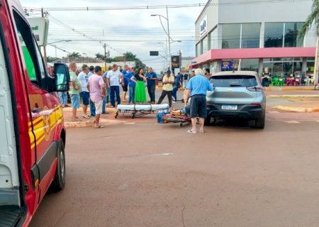 Mulher morre no hospital após acidente entre bicicleta elétrica e carro em Rio Brilhante