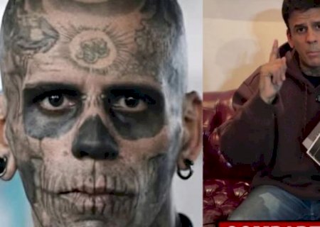 'Homem mais tatuado do Brasil' descobre tumor na bexiga