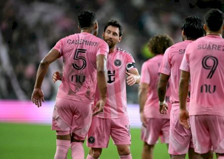 Casemiro marca o primeiro gol com a camisa do Inter Miami; Messi faz dois