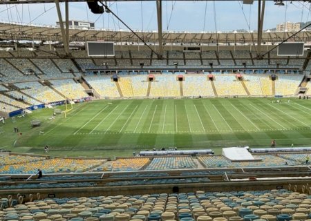 Imagens mostram campo do Maracanã com adaptações para jogo da NFL; veja