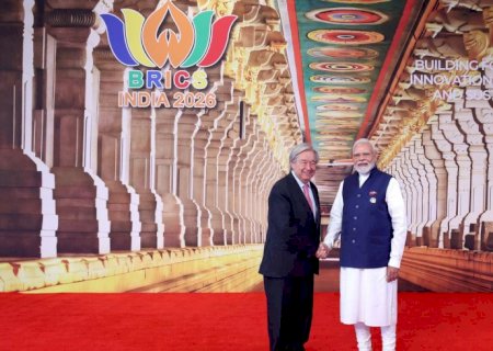 Na cúpula do Brics na Índia, Guterres diz que mundo "precisa de paz"