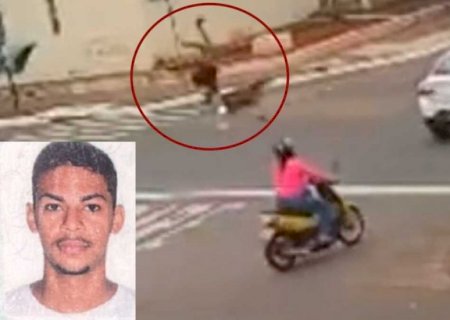 Câmera flagrou acidente que matou motociclista em Nova Andradina (vídeo)