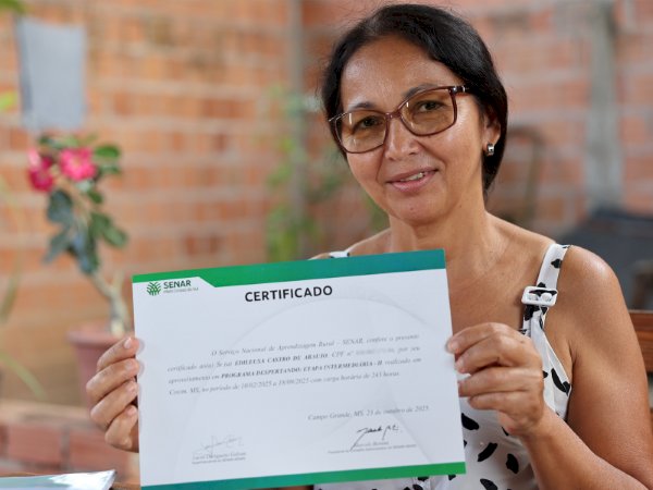 Aprender a ler virou realidade e levou Edileusa a conquistar muito mais com o Senar/MS