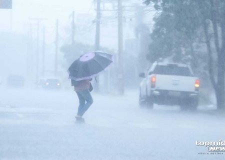 Previsão do tempo alerta para risco de tempestade em MS