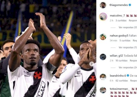 Thiago Mendes, do Vasco, é alvo de comentários racistas após provocar Boca Juniors nas redes