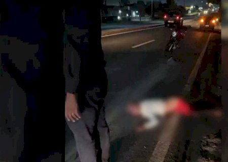 Homem morre atropelado ao tentar atravessar Avenida João Arinos