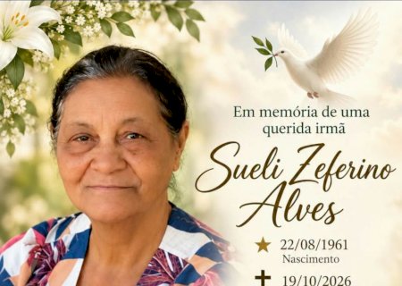 Itaporã - Nota de Falecimento: Sueli Zeferino Alves